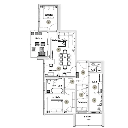 Pineapple - Zwinger Vi - 98qm - 1x Free Parking